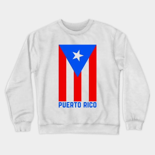 Puerto Rico Proud Puerto Rican Flag Boricua Crewneck Sweatshirt by PuertoRicoShirts